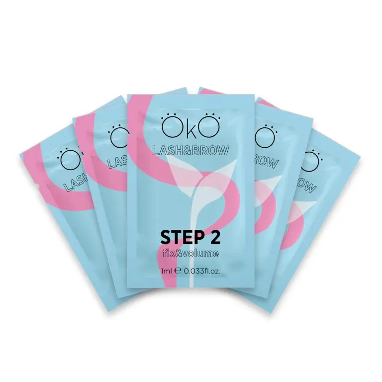 OkO Saszetki do laminacji rzęs i brwi,  Step 2  zestaw (5 saszetek) - obrazek 3