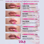 ZOLA LIP PENCIL Kredka konturówka do ust 7 kolorów - obrazek 10