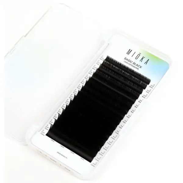 MIOKA Rzęsy do przedłużania Basic Black D 0,07 mm