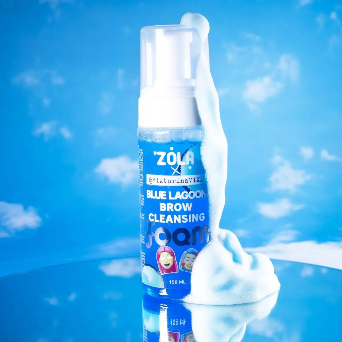 ZOLA x Viktorina Vika pianka oczyszczająca do brwi Blue Lagoon 150 ml - obrazek 2