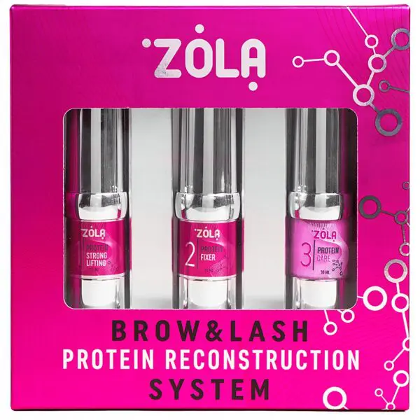 ZOLA Zestaw do laminacji brwi i rzęs PROTEIN PINK