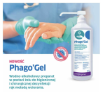 Medilab Phago Gel z pompką Żel do dezynfekcji rąk 500 ml - obrazek 2
