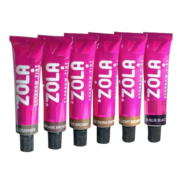 ZOLA Farba do brwi z kolagenem 15ml – Trwała koloryzacja