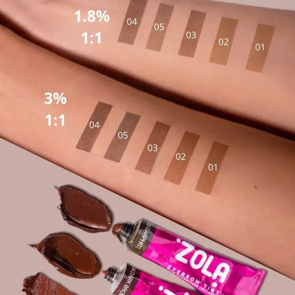 ZOLA Farba do brwi z kolagenem 15ml.