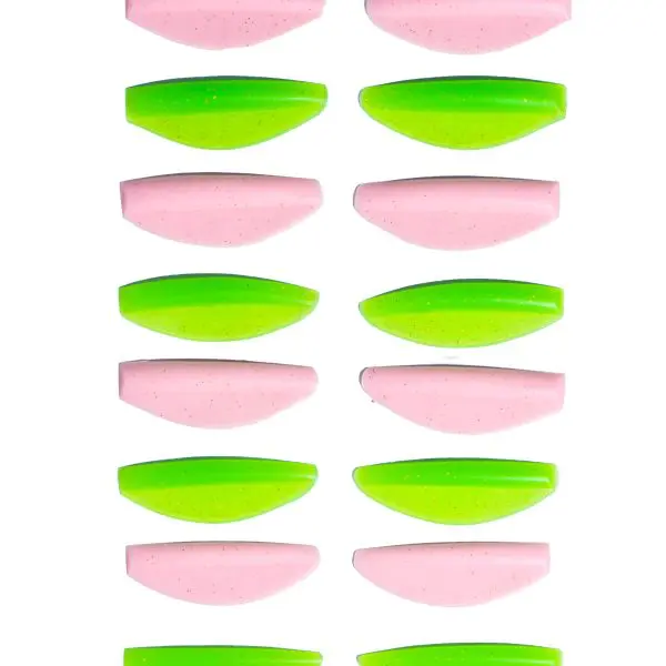 ZOLA Round curl pink & green Formy silikonowe do laminacji rzęs