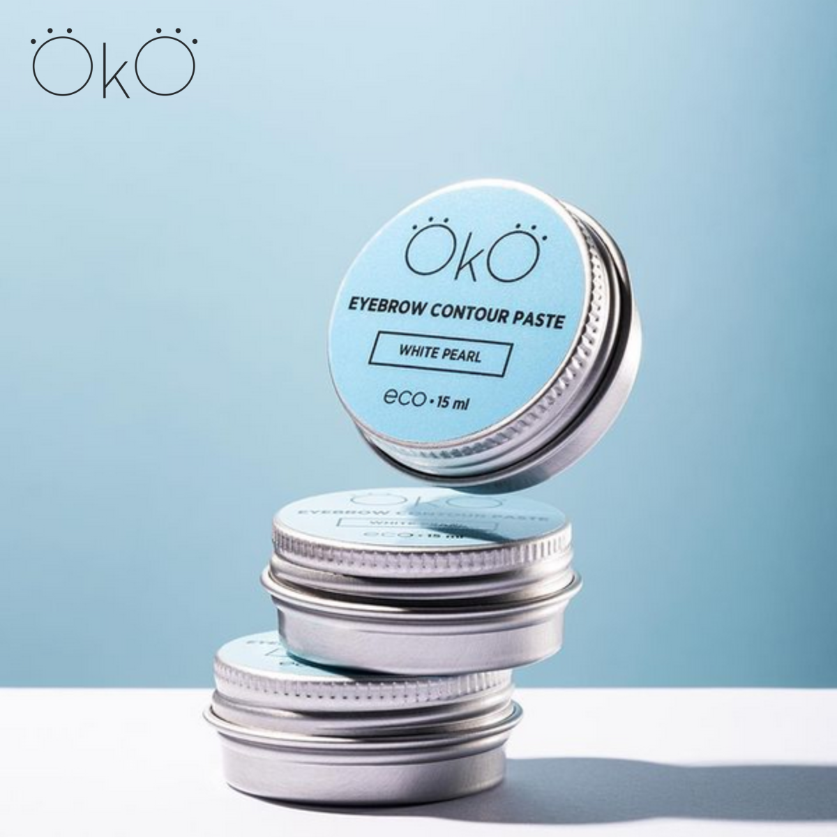 OkO Pasta do konturowania brwi Eyebrow Contour Paste White Pearl, 15 ml - obrazek 4