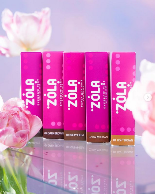 ZOLA Zestaw farb do koloryzacji brwi 15ml + utleniacz 3% 30ml - obrazek 5