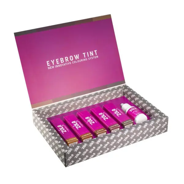 ZOLA Zestaw farb do koloryzacji brwi 15ml + aktywator 3% 30ml