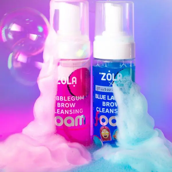 ZOLA Pianka do brwi różowa, oczyszczająca Bubble Gum 150 ml