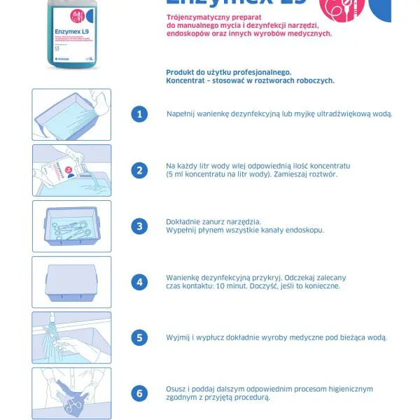 Medilab Enzymex L9 Koncentrat do dezynfekcji narzędzi 1 L