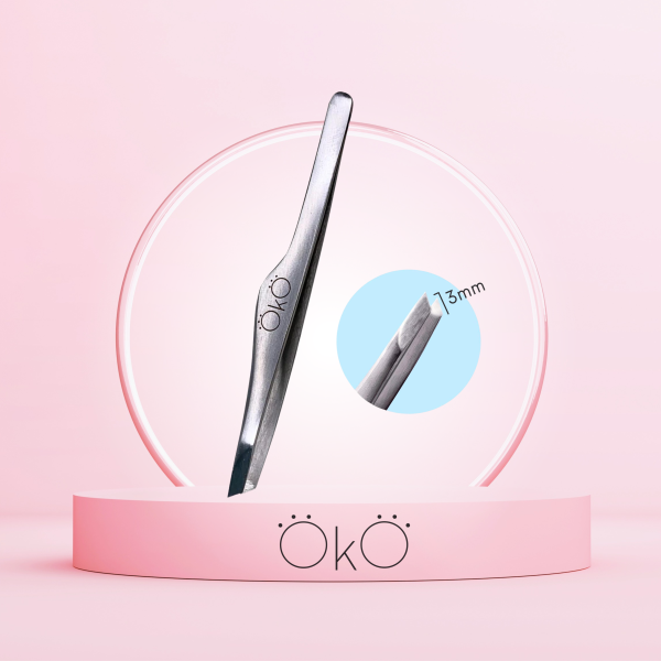 OkO Pęseta do brwi 02 EASY TOUCH , ręcznie zaostrzona