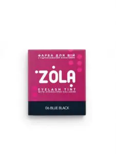 ZOLA Farba do rzęs Blue Black w saszetce z utleniaczem 3% 5 ml