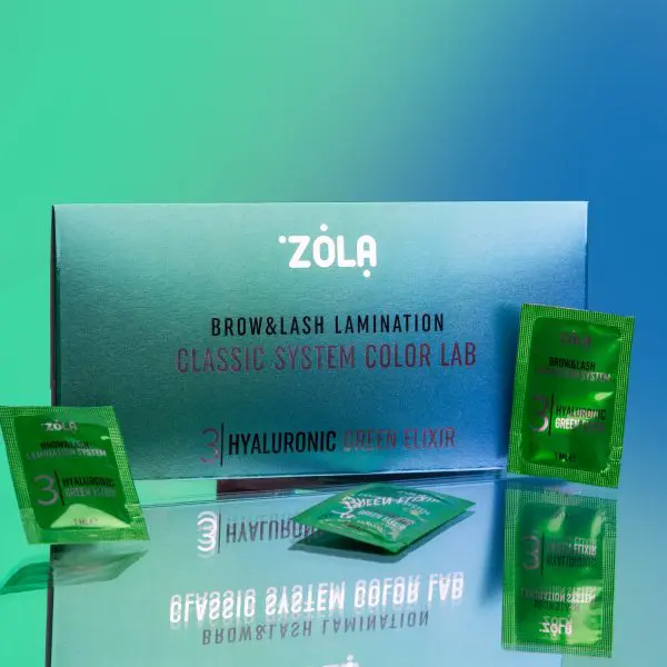 ZOLA Color Lab 03 Hyaluronic Green zestaw saszetek 3 x 1ml