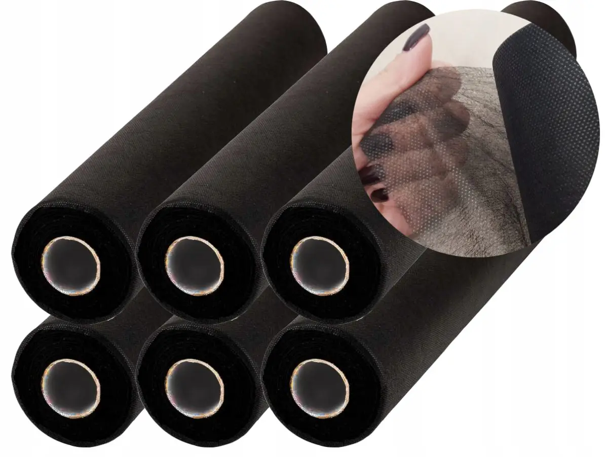 Podkład flizelinowy czarny 80 cm x 50 m EKO - obrazek 3