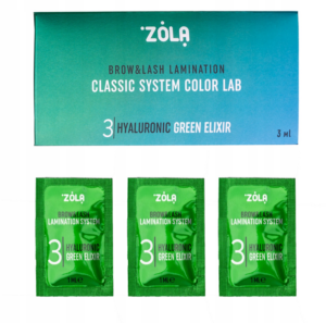 ZOLA Color Lab 03 Hyaluronic Green zestaw saszetek 3 x 1ml