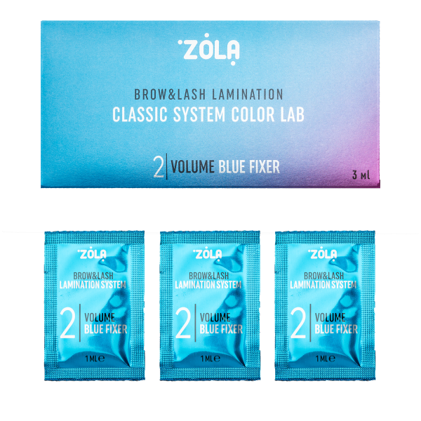 ZOLA Color Lab 02 Volume Blue zestaw saszetek 3 x 1ml