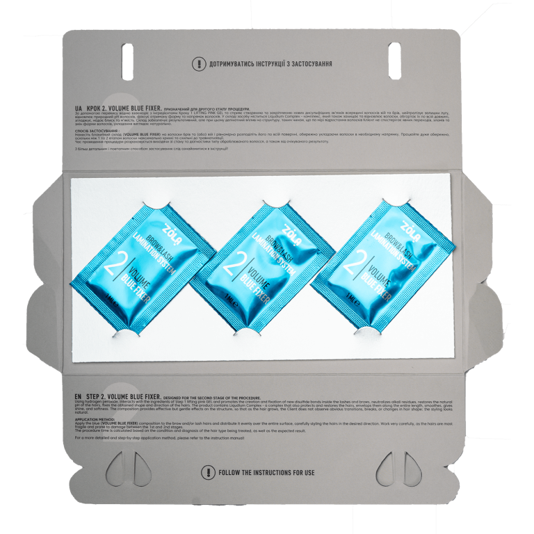ZOLA Color Lab 02 Volume Blue zestaw saszetek 3 x 1ml