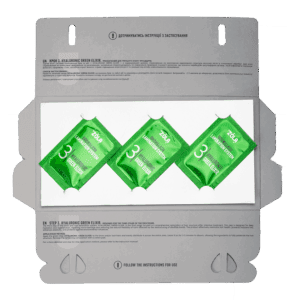 ZOLA Color Lab 03 Hyaluronic Green zestaw saszetek 3 x 1ml