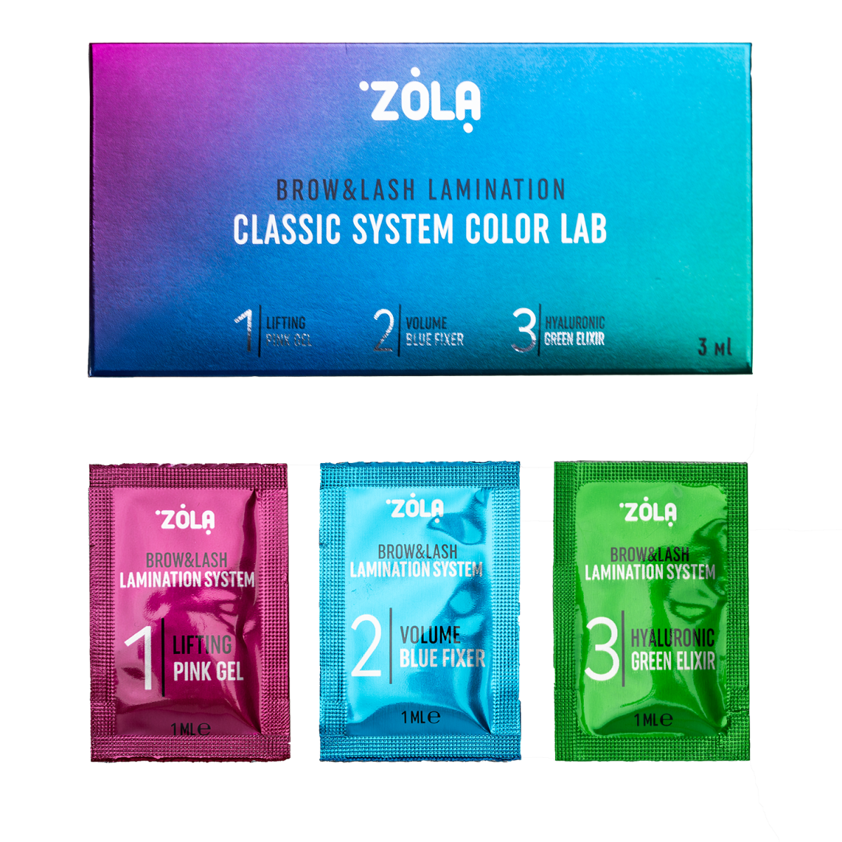 ZOLA Color Lab zestaw saszetek 3 x 1ml – Główne cechy i zalety