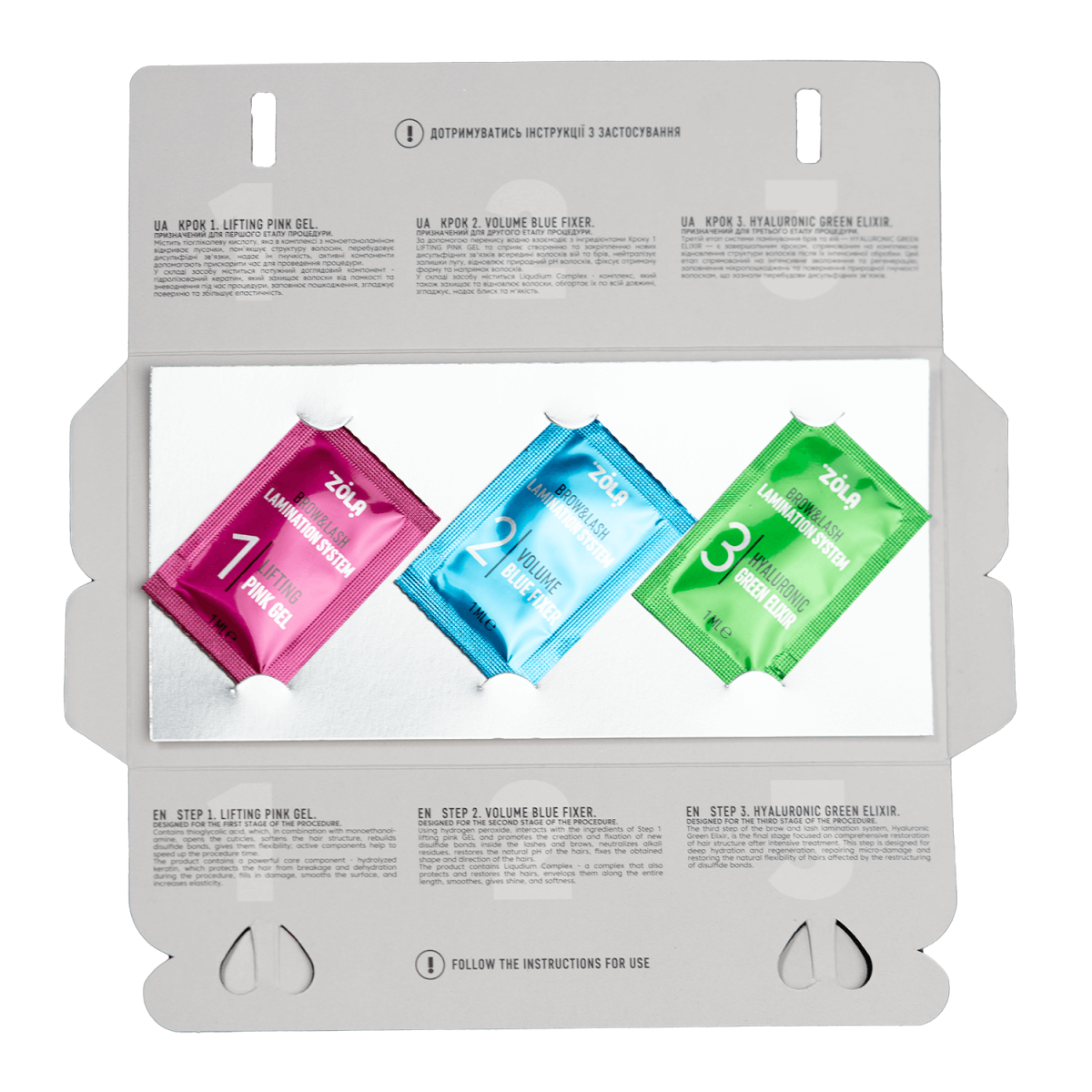 ZOLA Color Lab zestaw saszetek 3 x 1ml - obrazek 2