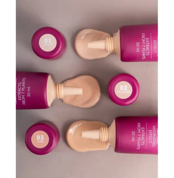 ZOLA Nude Skin Tonujący Podkład GLOW & WHITE 30 ml - obrazek 3