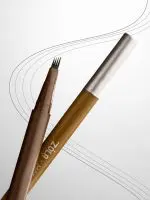 ZOLA x Makarevich Eyebrow Liner do brwi Brąz Quad brush - obrazek 4