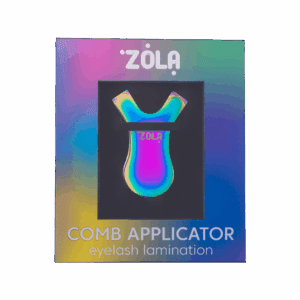 ZOLA grzebyk do laminacji metalowy Metal Comb Rainbow