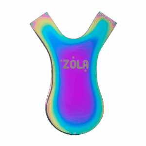 ZOLA grzebyk do laminacji metalowy Metal Comb Rainbow