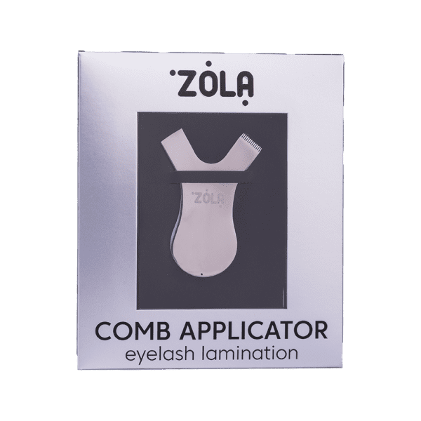 ZOLA grzebyk do laminacji metalowy Metal Comb Silver - obrazek 2