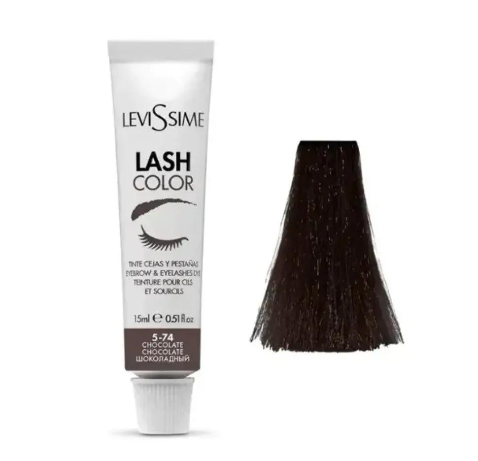 e0a0dfc6c17d4ee878e27d0473c0d57f.jpg Levissime Lash Color Farba do Brwi i Rzęs Chocolate 5-74 15 ml - obrazek 1