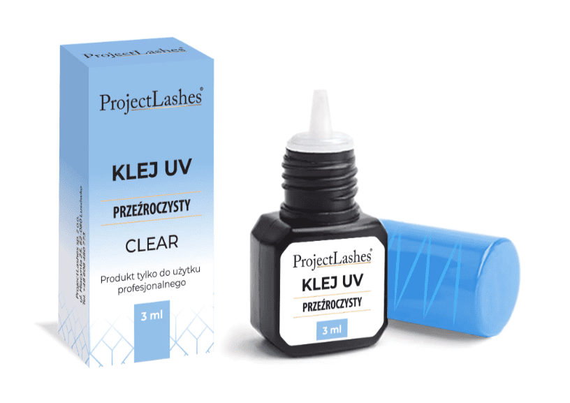 0e90c05a3a178010727e14dcb41aad37.png ProjectLashes Klej do przedłużania UV Transparentny Clear 3 ml - obrazek 1