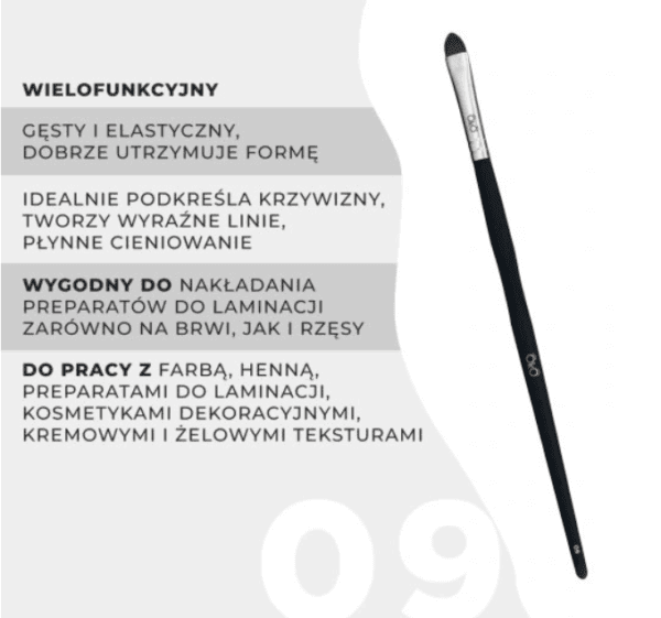 OkO Pędzel Językowy 09 Black - obrazek 2