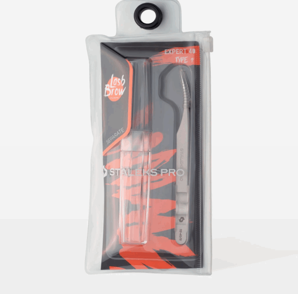 STALEKS Pęseta do Rzęs EXPERT 40 TYPE 11 (wygięta) - obrazek 4