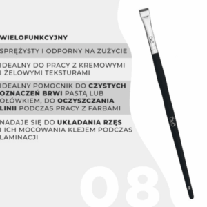 OkO Pędzel Prosty Krótki 08 Black