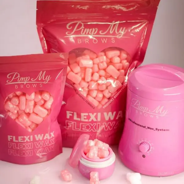 Pimp My Brows Flexi Wax Wosk do depilacji Różowa Perła 500 g - obrazek 7