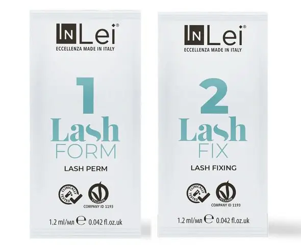 3860a9bf077ab1e1f655996a9d85a731.jpg InLei Zestaw do Laminacji Rzęs w Saszetkach 2 x 1,2 ml - obrazek 1