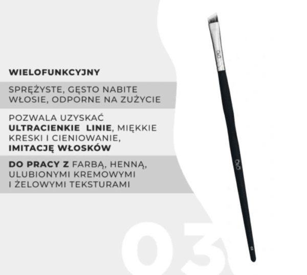 OkO Pędzel Skośny 03 Black - obrazek 3