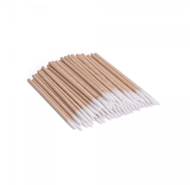 966decf89d78060545dddcadcaf8114a.png Patyczki Drewniane z Bawełnianą Końcówką 100 szt - obrazek 1