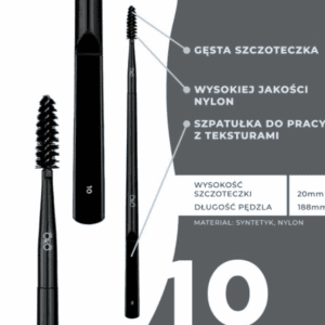 OkO Pędzel Dwustronny ze Szczoteczką 10 Black