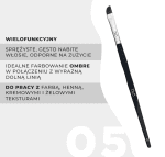 OkO Pędzel Miękki Ścięty 05 Black - obrazek 3