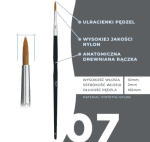 OkO Pędzel Ultradelikatny 07 Black - obrazek 2