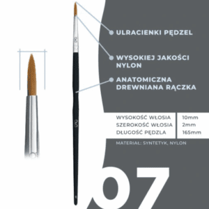 OkO Pędzel Ultradelikatny 07 Black
