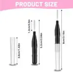 Nano szczoteczki do brwi i rzęs Czarne Black 10 szt - obrazek 2