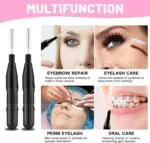 Nano szczoteczki do brwi i rzęs Czarne Black 10 szt - obrazek 4