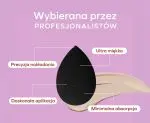 ZOLA Gąbka do Makijażu Czarna 1 szt