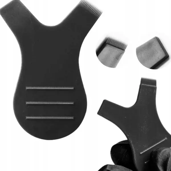 Aplikator Plastikowy Grzebyk do Lami Rzęs Czarny 1 szt