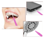 Nano szczoteczki do brwi i rzęs Light Pink 10 szt