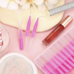 Nano szczoteczki do brwi i rzęs Light Pink 10 szt