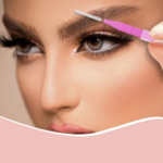 Nano szczoteczki do brwi i rzęs Light Pink 10 szt