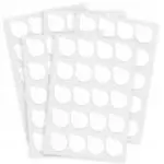 Naklejki Jednorazowe pod Klej do przedłużania rzęs Zestaw 10 arkuszy (200 naklejek) - obrazek 2